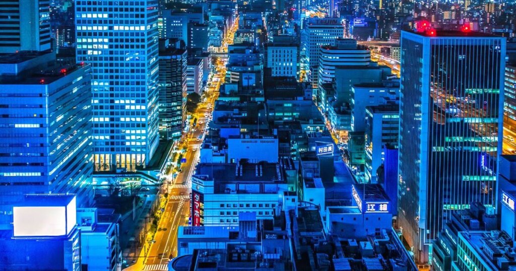 大阪市中央区の夜景