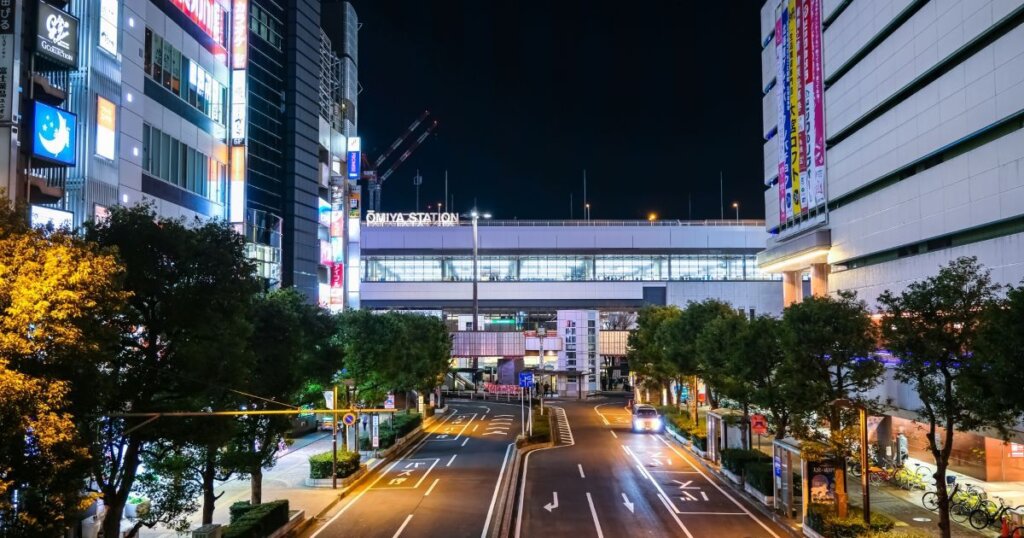大宮駅の夜